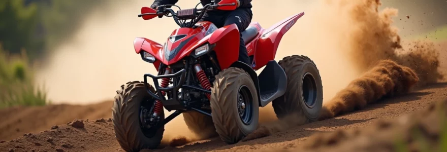 contre-braquage en quad
